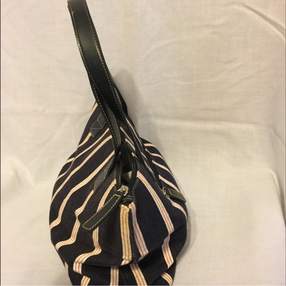 Andrew Jones New York Blue & Tan Denim Handbag - Picture 4 of 7